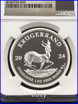 2024 South Africa Krugerrand 1 oz Silver NGC PF70 Ultra Cameo 1st Day of Issue