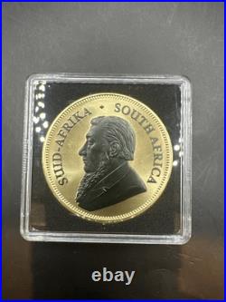 2024 South Africa Krugerrand Black Platinum & 24K Gold 1 oz Silver Coin 044/500