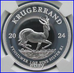 2024 South Africa Krugerrand Proof 1 oz Silver NGC PF 70 Ultra Cameo FDOI