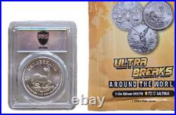 2024 South Africa Silver Krugerrand 1oz ULTRA BREAKS PCGS MS70 INFINITY Label