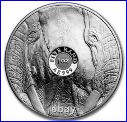 2024 South Africa Silver Proof 1 oz Two Coins Set Big 5 Series III Elephant