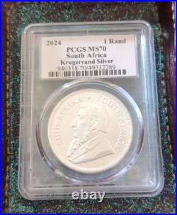 2024 ULTRA BREAKS South Africa Silver Krugerrand 1oz PCGS MS70 Population Of 890