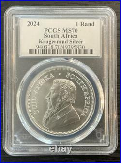 2024 ULTRA BREAKS South Africa Silver Krugerrand 1oz PCGS MS70 Population Of 890