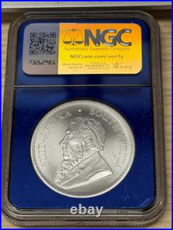 2025 1 oz Silver South Africa Krugerrand NGC Gem Unc SS Tilawa