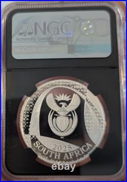 2025 1 oz Silver South Africa Odyssey Bateleur Eagle PF 70 ULTRA CAMEO S5R FDOI