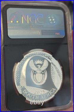2025 1 oz Silver South Africa Odyssey Bateleur Eagle PF 70 ULTRA CAMEO S5R FDOI