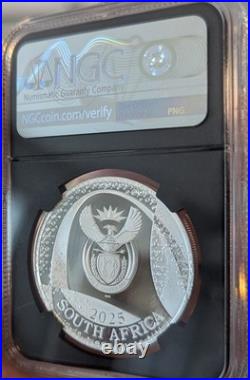 2025 1 oz Silver South Africa Odyssey Bateleur Eagle PF 70 ULTRA CAMEO S5R FDOI