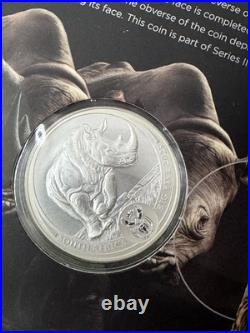 2025 1 oz South Africa Big Five Series III Rhino. 999 Silver Coin OGP (blister)
