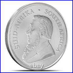 2025 1 oz South African Silver Krugerrand Coin BU (Roll of 20)