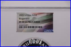 2025 2oz S. Africa S2KR Krugerrand PF70 Ultra Cameo