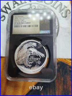 2025 Africa Odyssey Bateleur Eagle PF70 UCAM FDOI 1 Oz E7-105