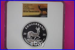 2025 PF 70 South Africa 2 Rand 2 OZ Silver Coin Ultra Cameo NGC Certified 6106