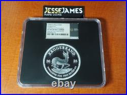 2025 SOUTH AFRICA PROOF SILVER KRUGERRAND NGC PF70 ULTRA CAMEO FDOP 2 OZ WithCOA