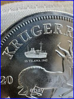 2025 SS Tilawa Privy 1oz. 999 Fine Silver South Africa Krugerrand