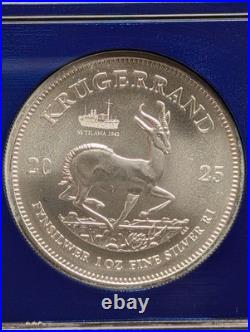 2025 S. Africa MS 70 Krugerrand SS Tilawa SHIPWRECK. 999 Silver NGC FDOP 1 Rand