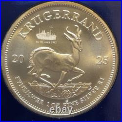 2025 S. Africa MS 70 Krugerrand SS Tilawa SHIPWRECK Privy. 999 Silver NGC FDOP