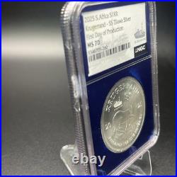 2025 S. Africa MS 70 Krugerrand SS Tilawa SHIPWRECK Privy. 999 Silver NGC FDOP