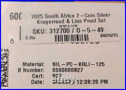 2025 Silver Combo Set Lion Privy & Krugerrand Low Mintage