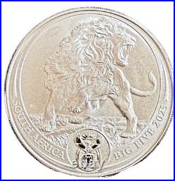 2025 South Africa 1 oz Silver Big 5 III Lion NGC MS70