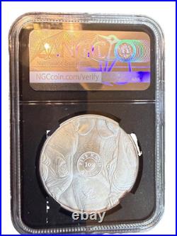 2025 South Africa 1 oz Silver Big 5 III Rhino BU NGC MS70