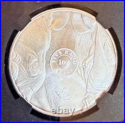 2025 South Africa 1 oz Silver Big 5 III Rhino BU NGC MS70