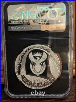 2025 South Africa 1-oz Silver Odyssey of the Sky Bateleur Eagle Proof NGC PF70UC