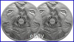 2025 South Africa 1oz Big5 III Lion Proof Double capsule Set 2 silver coins