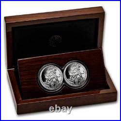 2025 South Africa 2-Coin Silver Big Five Lion Proof Set
