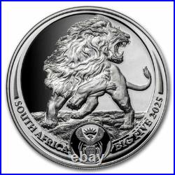 2025 South Africa 2-Coin Silver Big Five Lion Proof Set