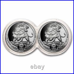 2025 South Africa 2-Coin Silver Big Five Lion Proof Set