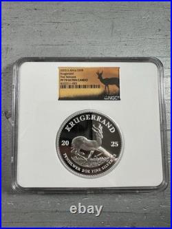 2025 South Africa 2-oz Silver Krugerrand Proof NGC PF70UC First Releases