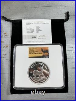 2025 South Africa 2-oz Silver Krugerrand Proof NGC PF70UC First Releases