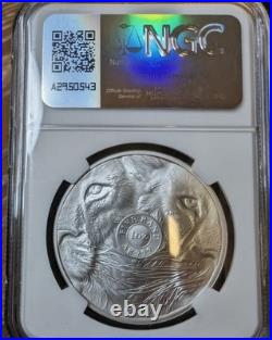 2025 South Africa Big 5 III Lion 1oz Silver Coin NGC MS 70 FDI All Paperwork Inc
