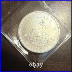 2025 South Africa Krugerrand 1 oz Fine Silver Coin Uncertified in Flip