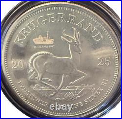 2025 South Africa Krugerrand with Tilawa Privy BU 1 oz Recovered Shipwreck Silver