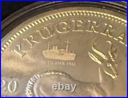 2025 South Africa Krugerrand with Tilawa Privy BU 1 oz Recovered Shipwreck Silver
