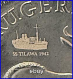 2025 South Africa Krugerrand with Tilawa Privy BU 1 oz Recovered Shipwreck Silver