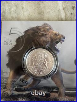 2025 South Africa LION 1 oz. Silver Coin Big Five Series 111.999 fine silver