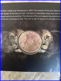 2025 South Africa LION 1 oz. Silver Coin Big Five Series 111.999 fine silver