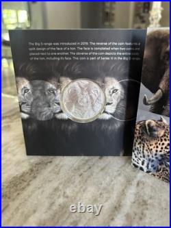 2025 South Africa LION 1 oz. Silver Coin Big Five Series 111.999 fine silver