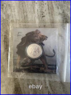 2025 South Africa LION 1 oz. Silver Coin Big Five Series 111.999 fine silver