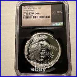 2025 South Africa S5R Odyssey Bateleur Eagle 1oz Silver NGC PF70UC, 1st Releases