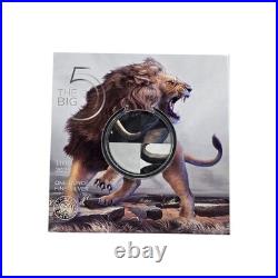 2025 South African Mint Big 5 III Lion 1 oz. 999 Silver NGC MS70