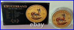 2026 South Africa 1 oz Silver Colorized Coin Krugerrand with COA