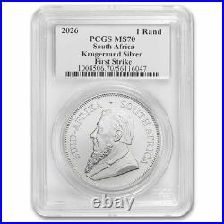 2026 South Africa 1 oz Silver Krugerrand MS-70 PCGS (FS)
