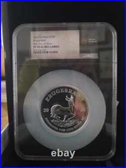2026 South Africa 5 Oz Silver Krugerrand FDOI NGC PF70 Ultra Cameo RARE BEAUTY