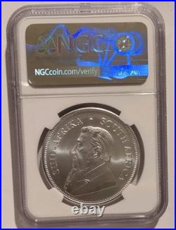 2026 South Africa Silver Krugerrand Ngc Ms70 Ultra Breaks Label 1 Oz