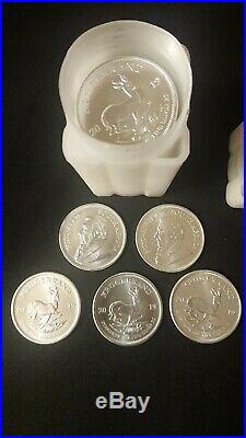 20 x Krugerrands silver 1oz BU coins year 2019 in Mint tube