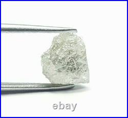 2.27 Carat Natural Diamond Fancy Silver Gray Crystal Raw Rough Natural Diamond