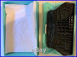 $2,500 Exotic Skin Black Crocodile Morgan Clutch by Tiffany & Co. (croc handbag)